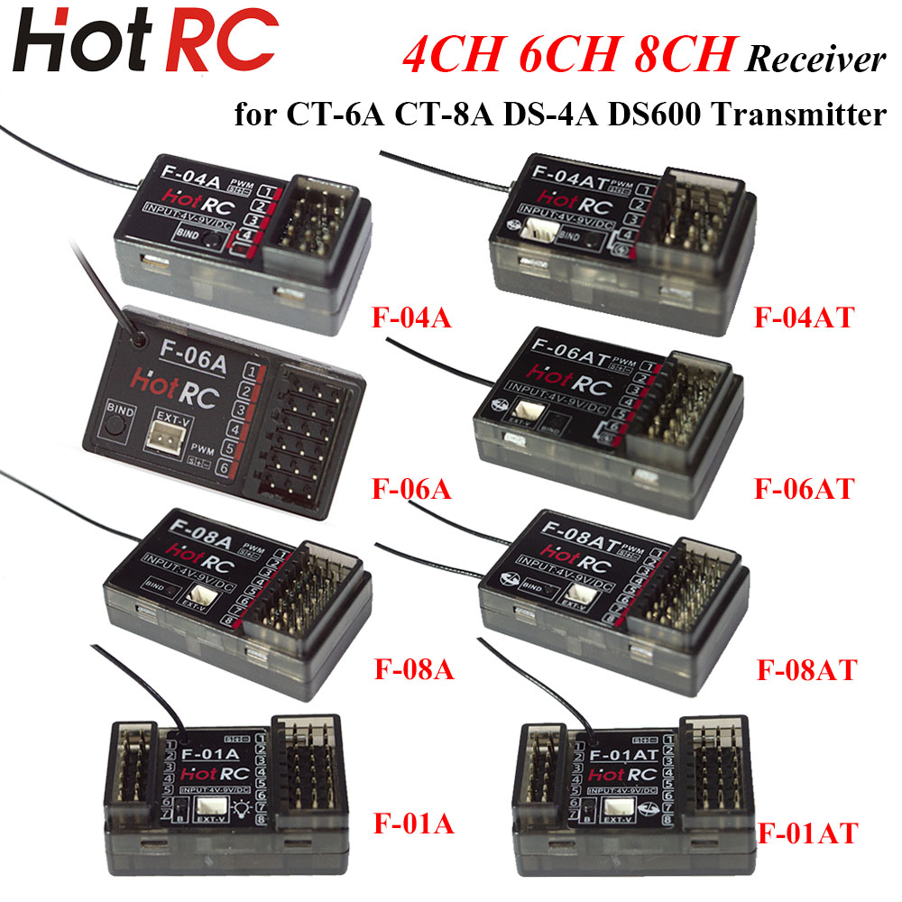 Radio Transmitter 2.4Ghz - HOTRC 2.4Ghz 4/6/8 채널 F-04A F-06AT