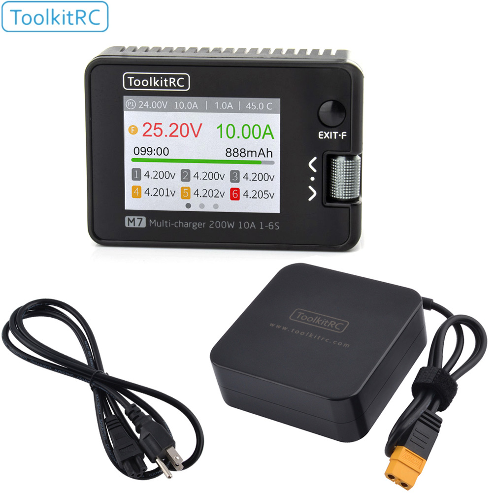 Smoke Stopper - ToolkitRC M7 200W 10A 밸런스 충전기