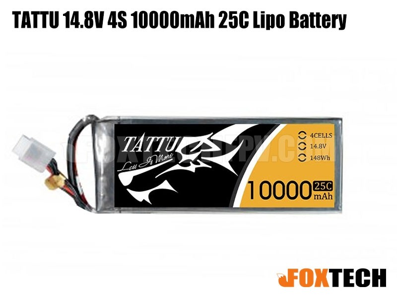Lipo Battery 4S - Tattu Lipo 배터리, 14.8V, 4S, 10000mAh,