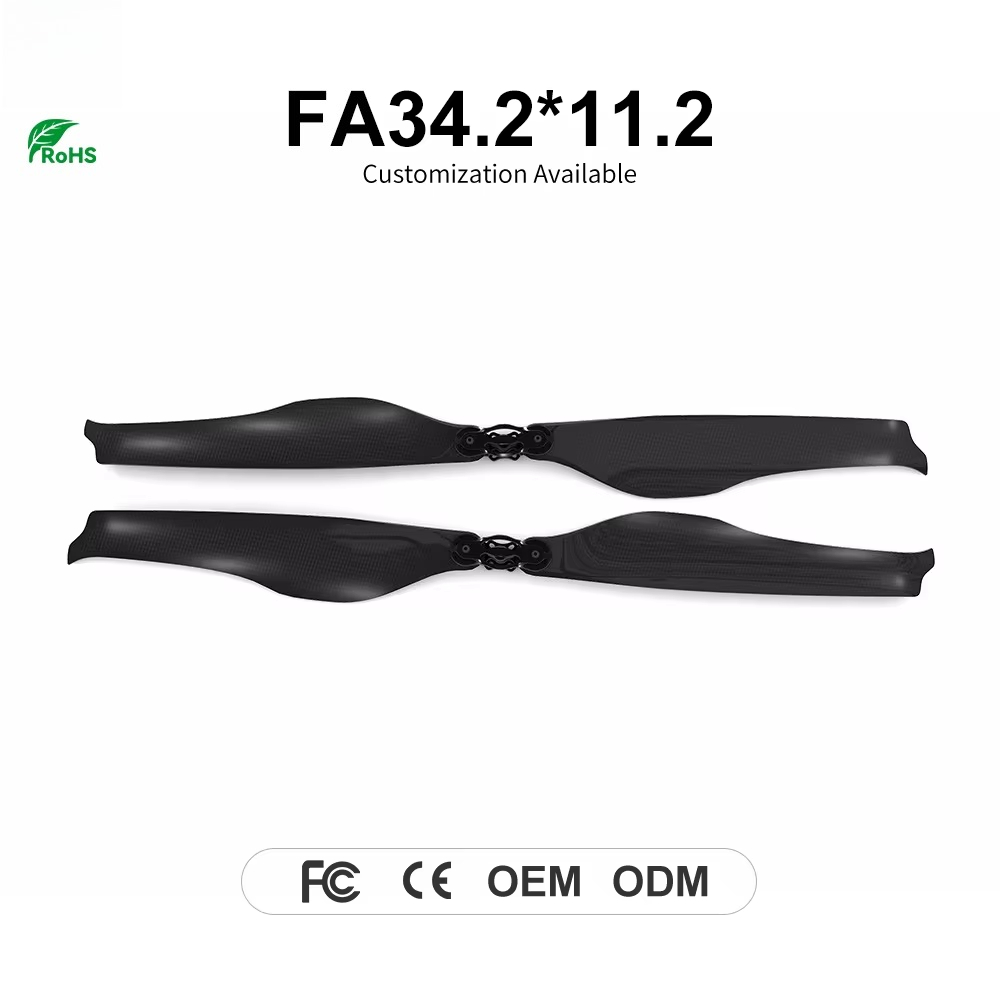 Drone Propeller - FA34.2x11.2인치 접이식 탄소 섬유 프로펠러, 42kg