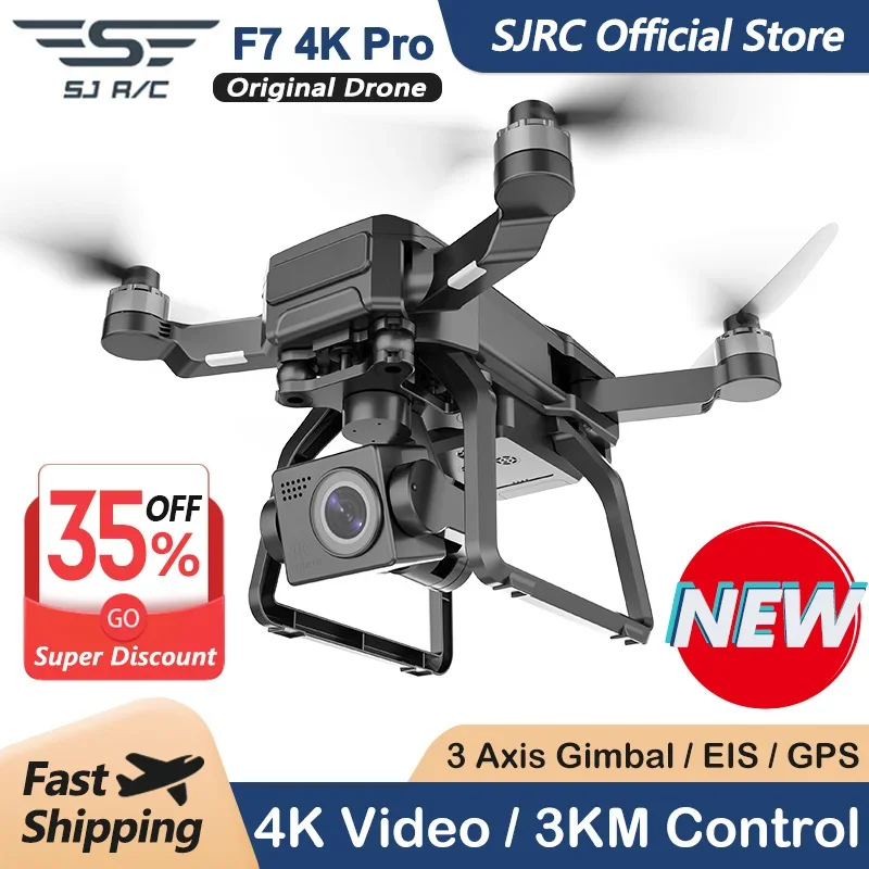 Drone Gimbal - SJRC F7 4K 프로 카메라 드론,