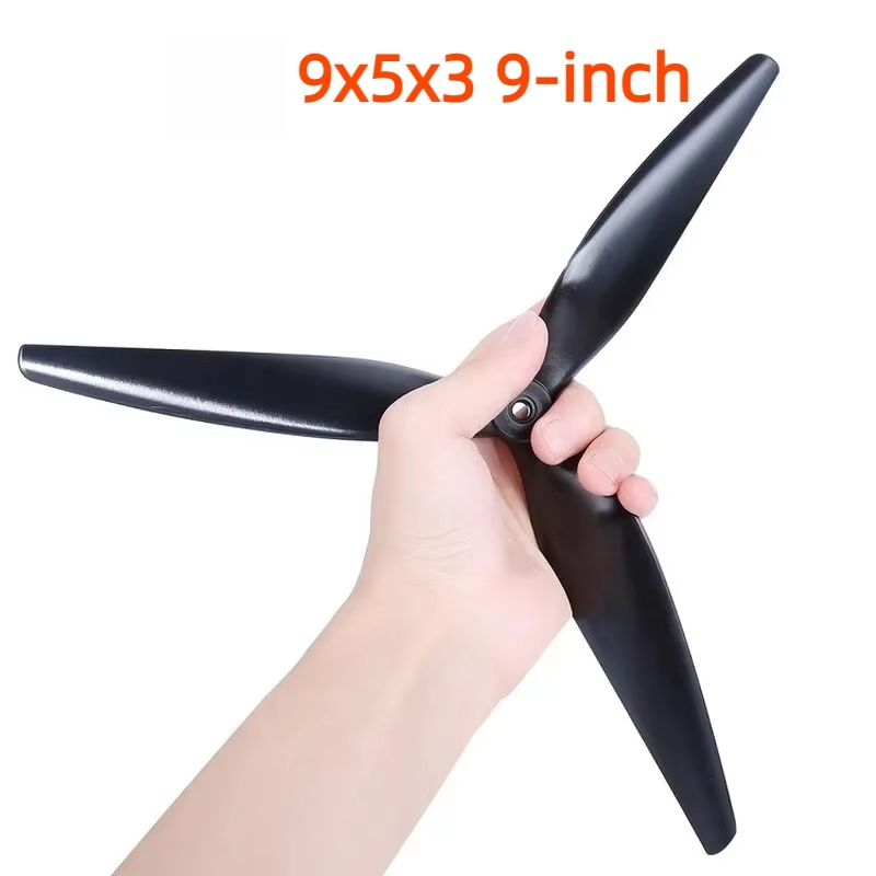 Drone Propeller - 9인치 3날 프로펠러, 9x5x3, 시계 방향/반시계
