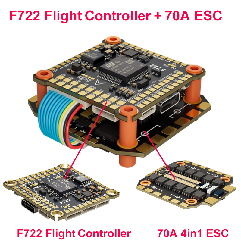 F722 Flight Controller - DAKEFPV F722 60A 스택 ICM42688P F722