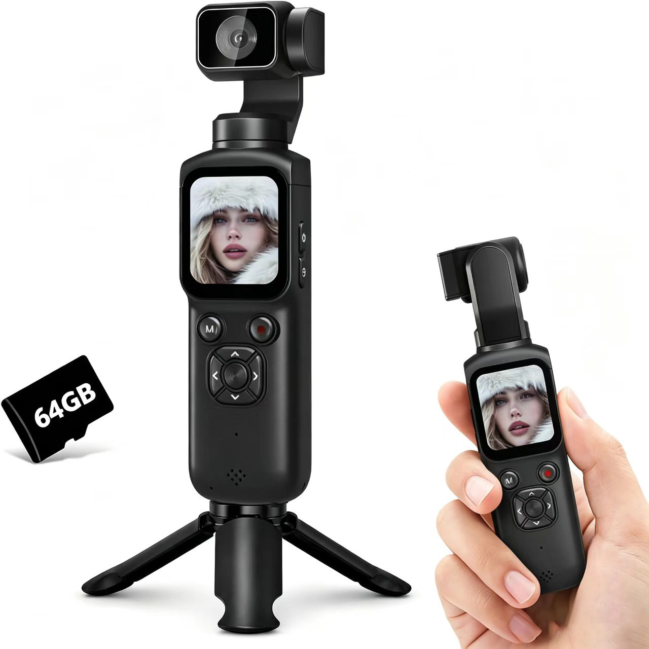 Runcam Camera - 유튜브용 4K 브이로그 카메라 75MP 포켓