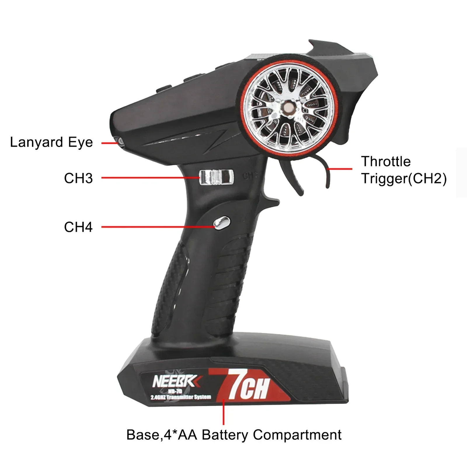 NEEBRC 7CH 2.4Ghz 무선 시스템 송신기 6 - Radio Transmitter 2.4Ghz 리뷰 및 가격