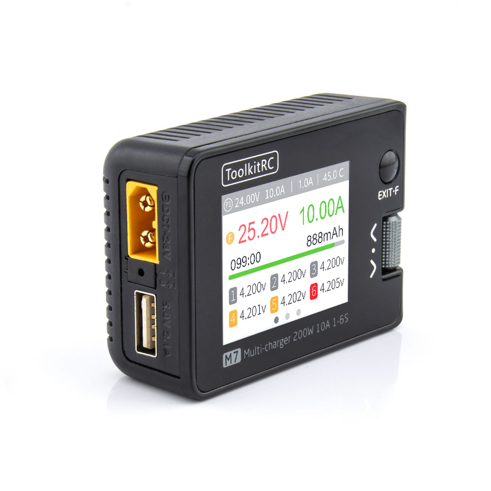 ToolkitRC M7 200W 10A 밸런스 충전기  - Smoke Stopper 리뷰 및 가격