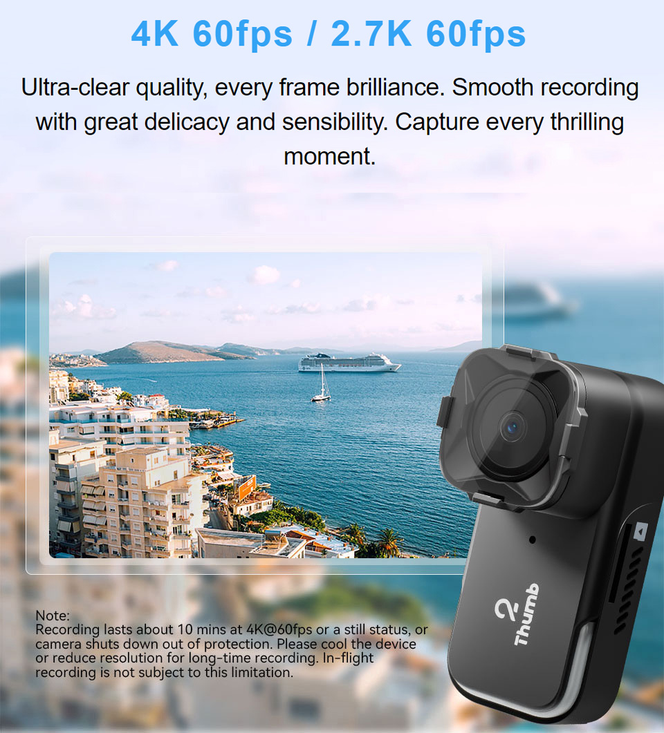 새로운 버전 RunCam Thumb 2 4K 2.7K  - Runcam Camera 리뷰 및 가격