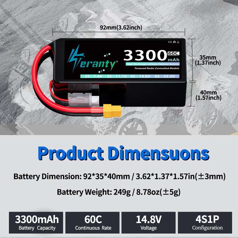 테란티 4S 3300mAh 리포 배터리 14.8V 60 - Lipo Battery 4S 리뷰 및 가격