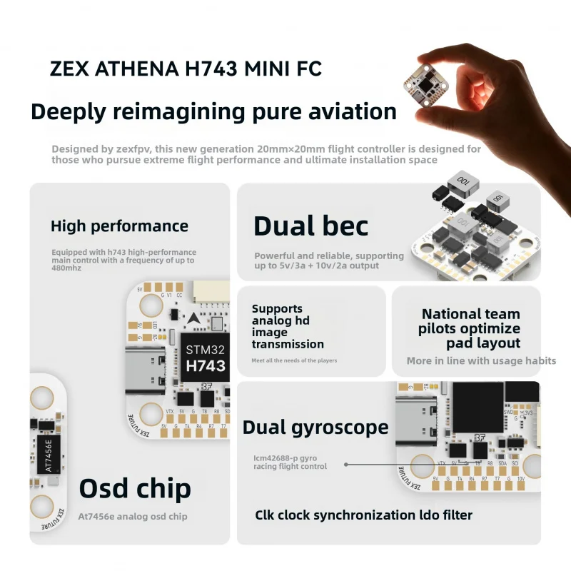 SkyDElZEX ATHENA H743 미니 비행 컨트 - Betaflight Fc 리뷰 및 가격