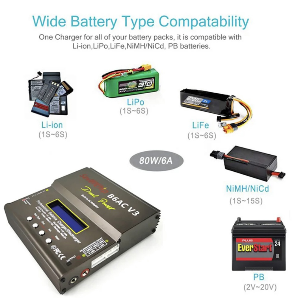 80W IMAX B6AC V3 밸런스 충전기 RC 헬리 - Balance Charger Rc 리뷰 및 가격