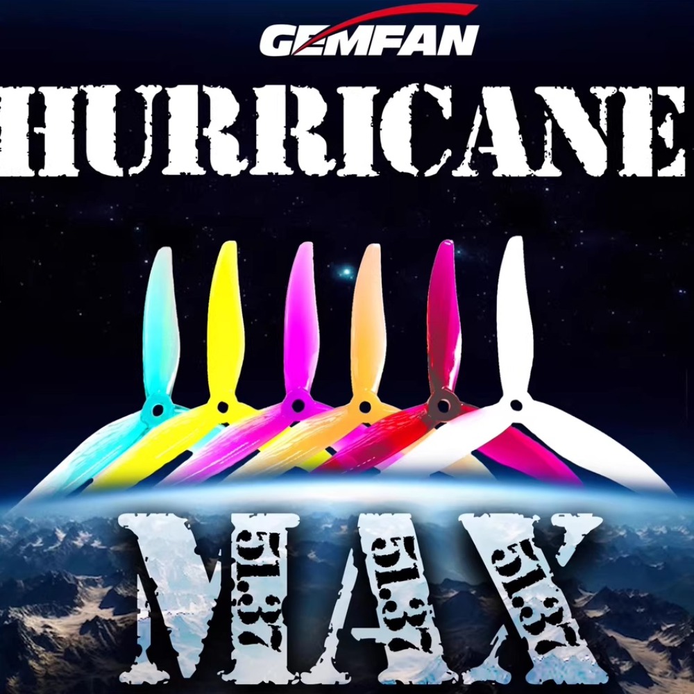 2쌍의 Gemfan 허리케인 51377 MAX 5인치  - 5 Inch Propeller 리뷰 및 가격