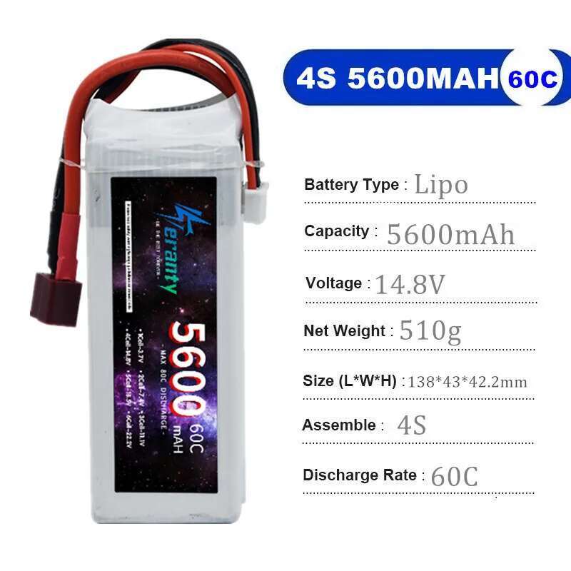 TERANTY 5600mAh 60C 2S 3S 4S 6 - Lipo Battery 6S 리뷰 및 가격