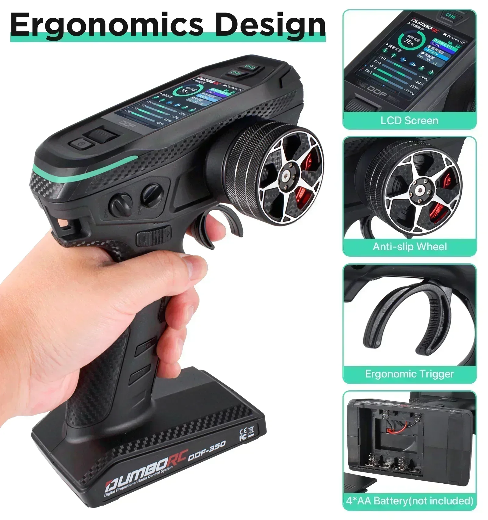 DUMBORC DDF-350 RC 리모컨, HD 스크린 - Radio Transmitter 2.4Ghz 리뷰 및 가격