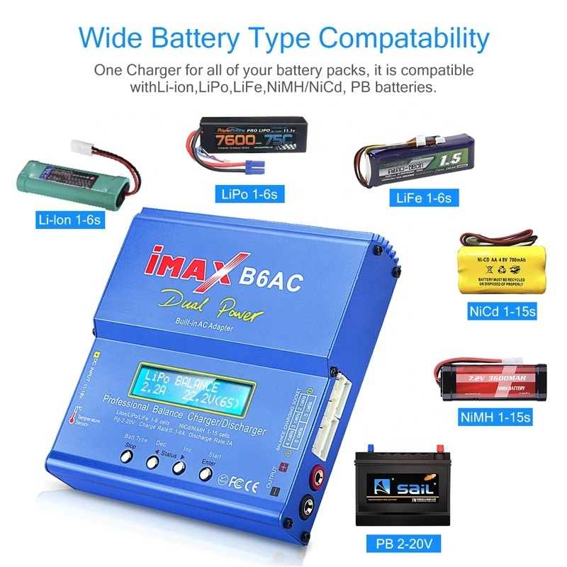 IMAX B6AC RC 충전기 80W 6A 2-6S 밸 - Balance Charger Rc 리뷰 및 가격