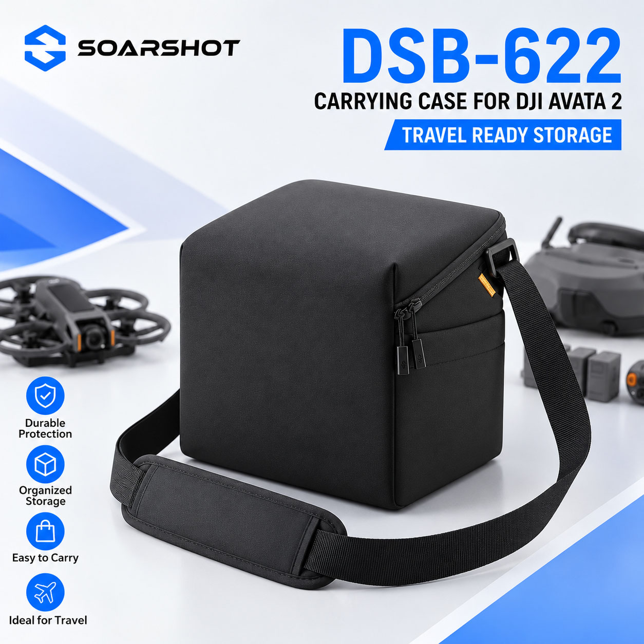 SOARSHOT DJI 아바타 2 고글 3 휴대용 크로 - Drone Goggles Dji 리뷰 및 가격
