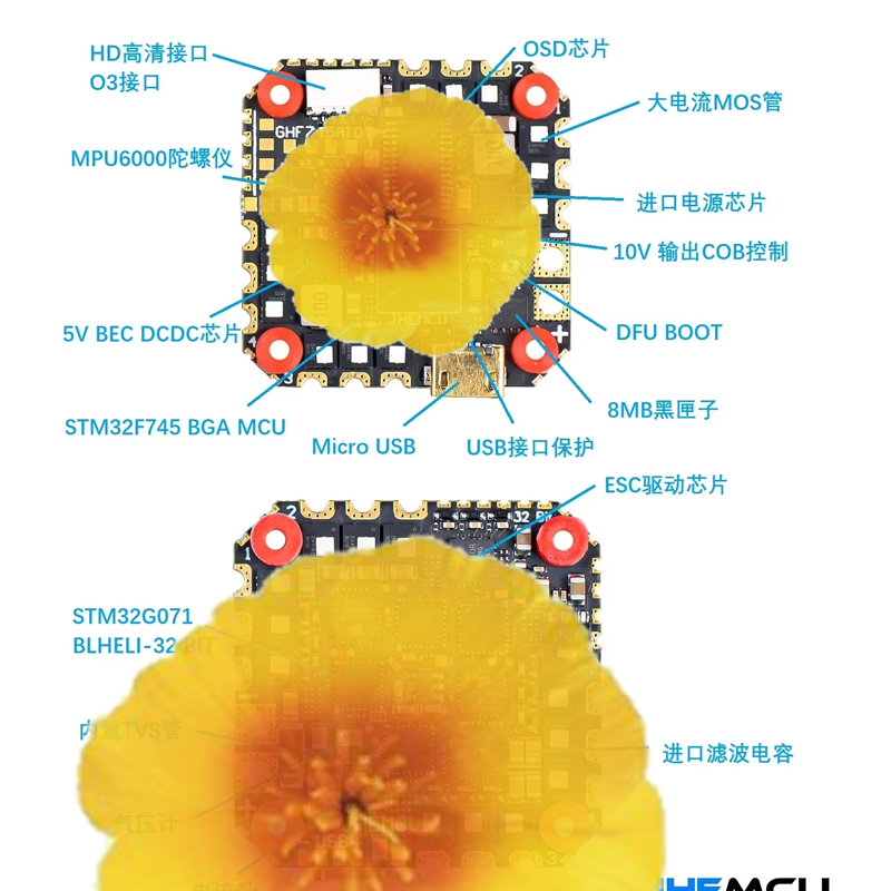 JHEMCU GHF745AIO MPU6000 F745  - Drone Esc 리뷰 및 가격